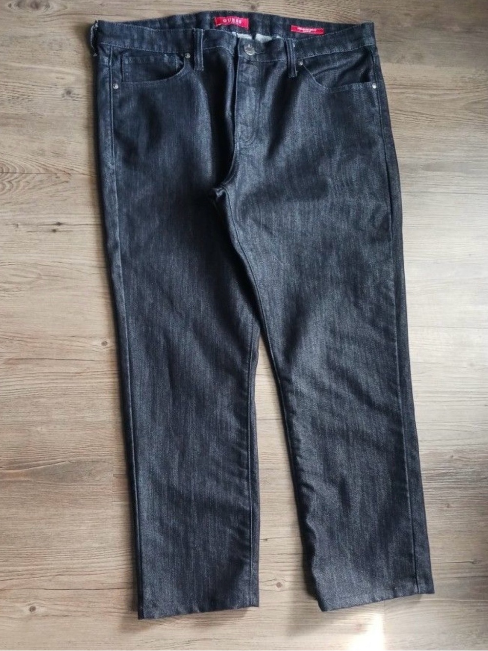 Guess Men's Straight Jeans in Black Wash